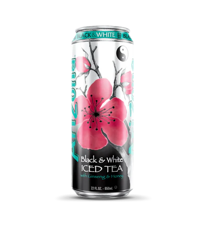 ARIZONA 22OZ/24PK (BLACK & WHITE ICED TEA)