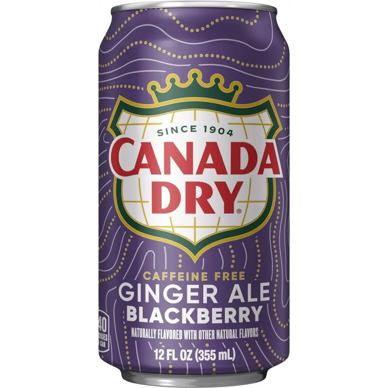 CANADA DRY BLACKBERRY GINGERALE 12OZ/12PK 24CT