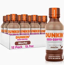 DUNKIN ICED COFFEE (MOCHA) 13.7OZ/12PK
