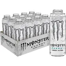 [Temp-INT-1135] MONSTER ENERGY 24OZ/12PK (ZERO ULTRA) (WHITE)